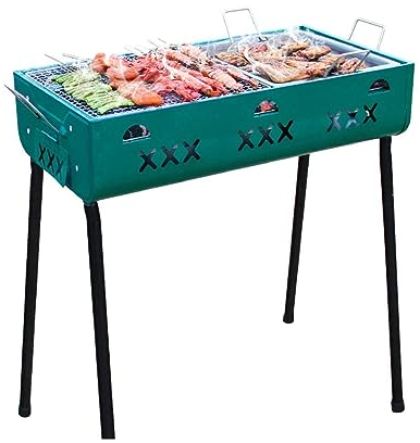 esmen Barbecue-Holzkohlegrill Grill mit Einstellbarer Temperatur, tragbarer Grillofen für den Außenbereich, Grillgerät zum Kochen im Freien, Camping Stand-Up-Propangrill