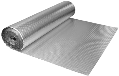 Rollo Aislamiento Termico para Radiador, Autoadhesivo Aislante Termico Reflexivo, Pelicula Reflectante de Disipador de Calor, Lámina de Aluminio para Suelo, Techo, Pared, Ventana, Coche ( Size : 1x9m