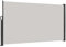 XINZI Toldo lateral extensible de aluminio por un lado, 180 x 300 cm, con función de retracción automática, protección solar, protección visual para balcón, terraza, jardín, gris claro