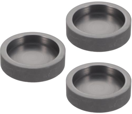 EXCEART 3 StüCk Graphit Barren Form Runde Schmelzformen FüR Metallguss Wiederverwendbare Graphitform Mit Hoher Festigkeit FüR Metallschmelzen GießEn Und Experiment