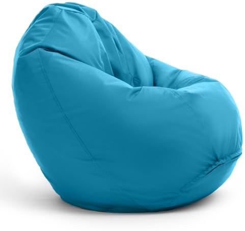 Bruni Pouf per bambini Classico S in blu chiaro – Pouf con sacco interno per bambini, rivestimento sfoderabile, perline EPS per uso alimentare come imbottitura Bean Bag, made in Germany