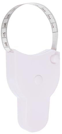 Körpermaßband, Suiyeejan Maßband 150 cm, einziehbares Maßband zur Körpermessung und Gewichtsabnahme, Genaues Körpermaßband für Fitness, Schneider, Nähen (Weiß, 1 Stück)