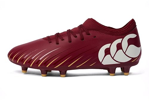Canterbury Scarpe da Rugby Unisex CCC Speed Falcon Firm Ground Team, Dahlia Rossa., 45 EU