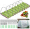 MQJIAZHI 30 Pièces Arceau pour Serre Tunnel, 41CM Support d’arceaux de Jardin Ajustable en Fibre de Verre Antirouille, Pépinière de Légumes avec Arceau de Jardin, Arceaux de Jardin
