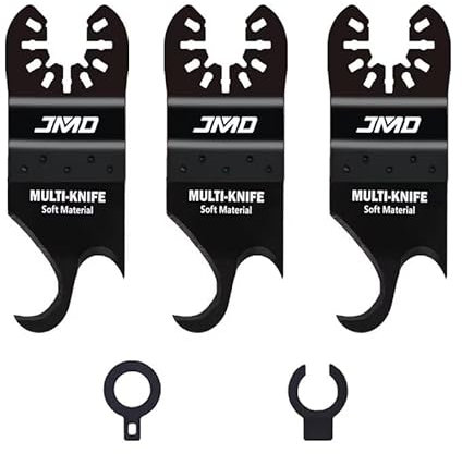 5 pz/1 set oscillante multi strumento gancio lama coltello, Multitool lame per sega per il taglio di materiali morbidi tegole tegole, tappeto in PVC