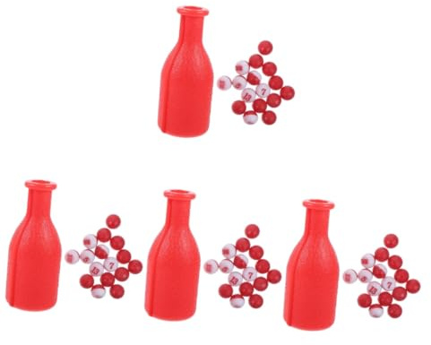 iplusmile Lot De 4 Bouteilles De Couleur pour Billard Accessoires De Table De Billard Shaker Accessoires De Billard Accessoires pour Piscines Ci-Dessus Snooker Verres De Sport