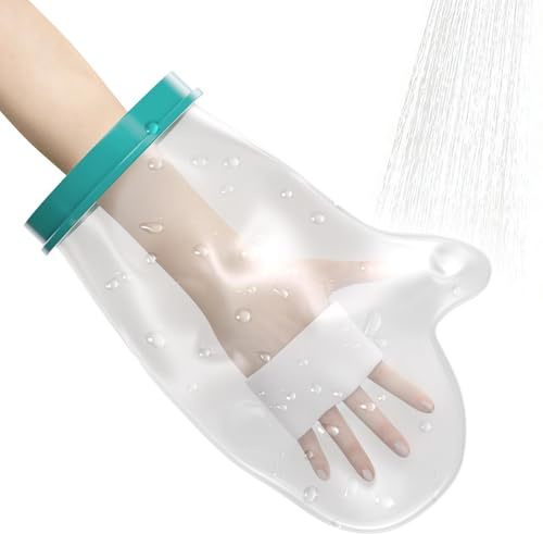 Grande housse imperméable pour plâtre de bras pour douche, plaie de main, bain adulte, sac de douche étanche pour bandage chirurgical, main cassée, poignet, doigt, coude, réutilisable et