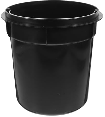 OSALADI Papelera Interior Redonda de Plástico 5l Asa Portátil para Basura Baño y Cocina, Cubo Extraíble Multiusos para Hogar y Oficina, Contenedor Reciclaje Fácil de Limpiar