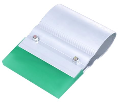 SOESFOUFU Raschietto di Gomma per Serigrafia, Impugnatura Confortevole, per Stampa Manuale e Applicazioni Grafiche su Piastre, Colore Argento Colore Casuale