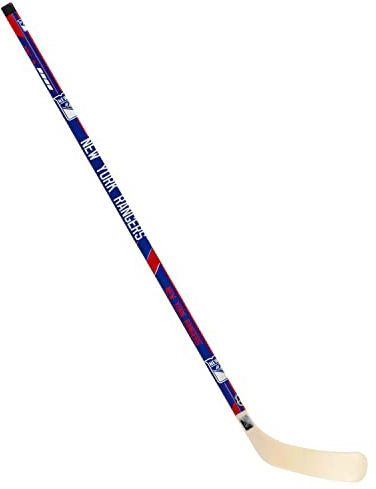 Franklin Sports NHL New York Rangers Team 48-Inch Vinyl Hockey Stick (Right), Junior, Blue