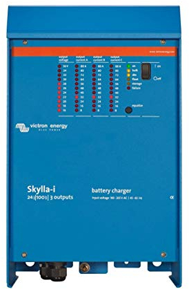 Victron Energy Skylla-i 24-Volt 100 Ampere 230V Batterie-Ladegerät, 3 isolierte Ausgänge