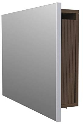 VE.CA.s.r.l. - Specchio da Parete - Porta Prolunghe - Per Tavolo Consolle Allungabile - Orizzontale - Dimensioni: 100x70 cm - Profondità: 20 cm - Arredo Cucina Casa Design - Colore: Wengè