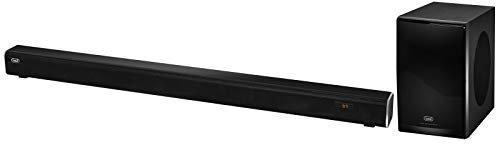 Trevi Sb 8370 Sw Soundbar Stereo con Bluetooth, Cassa Subwoofer Wireless, Sistema Bass Reflex, Nero