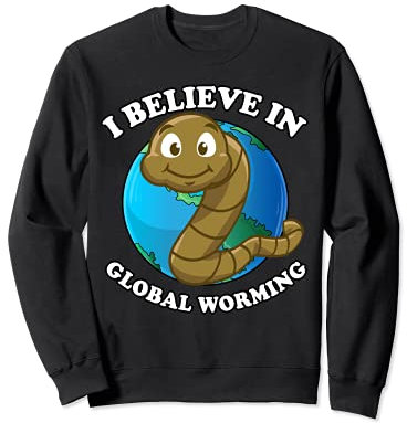 Yo creo en la lombriz de abono de gusano global Sudadera