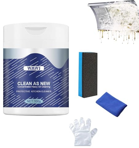 WAWJ® Potente detergente multiuso per la cucina, Powerful Kitchen All Purpose Powder Cleaner, Rust Remover Kitchen Cleaner, Household Multifunctional Strong Cleaning Agent (100g)