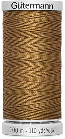 Gütermann Garn M782 Extra Stark Nähgarn Polyester 100m Nähmaschinengarn für alle stark beanspruchten Nähte (cognac 887)