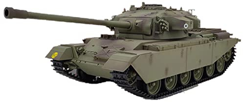 BAUBAUPLAY 1:16 Kampfpanzer Modellbau, 2.4G Britischer Centurion MK5 Militär Panzer Mit Raucheffekten, Spielzeug Modellbausatz für Militärfans und Erwachsene