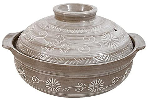 CRBUDY Marmite en céramique Casserole en Terre Cuite Casserole en céramique Pot en Argile Pot de Cuisson en Argile Style Japonais, résistant aux Hautes températures, Terre cuit