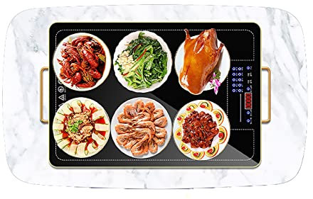 Piastra Scaldavivande Elettrico Scaldavivande elettrico a buffet, piastra scaldavivande elettrica, vassoio scaldavivande elettrico, piastra scaldavivande multifunzione con controllo della te