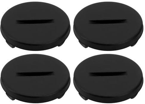EMSea 4pcs Battery Cover Replacement Heart Rate Monitor Battery Cover 25mm Compatible with Wahoo TICKR HRM Part Repair Black Plastic