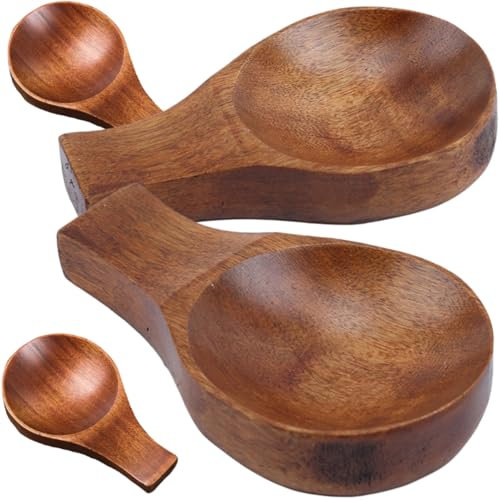 CONGARTENO 4 Pezzi piattino di legno piatto antipasto porzione arredamento riposo Bianco poggiamestolo per bancone cucina porta condimenti da tavolo Light Brown Riutilizzabile