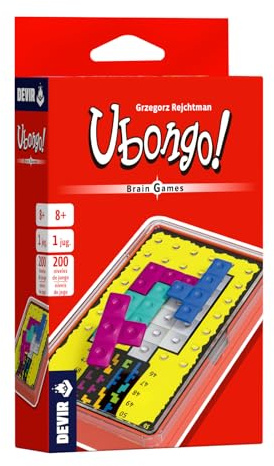 Devir Ubongo Brain Games, Ingenieus-Spiel, Solitär- und Reisespiel, für alle Publikationen ab 8 Jahren (BGUBOBPS)