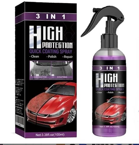 Agent de revêtement automobile, spray protecteur et brillant pour peinture automobile, cire automobile à application rapide et facile à utiliser