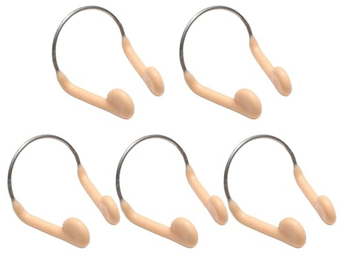 IDNVFY 5 Clips De Nez De Nat, Conception Anti-Chute Et Étanche, Entraînement De Natation, Universel pour Les Adultes Et Les Enfants.
