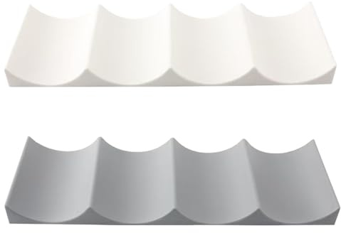YFTRFR 2 Pezzi Porta Bottiglie da Frigo Universale, Portabottiglie Plastica Espositore per di Vino Portabottiglie Antiscivolo Porta Bottiglie di Vino Stile Europeo Adatto per la Cucina
