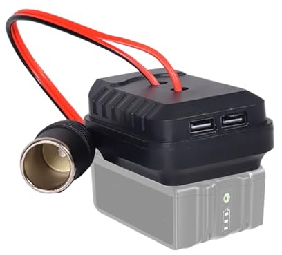 Hiemible -Cigare Voiture 18-21V,Convertisseur de Prise -Cigare | Double Port USB pour Camping-Car Voiture Moto Randonnée Road Trip