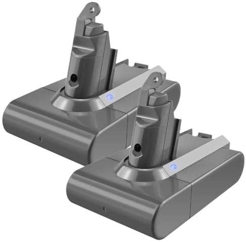 SSCYHT Batteria al Litio 21,6 V Batteria di Ricambio 4000 mAh 3000 mAh 3500 mAh Batterie agli ioni di Litio 21,6 V Batterie aspirapolvere per spazzatrice Serie V6,21.6v2200mah 2pack