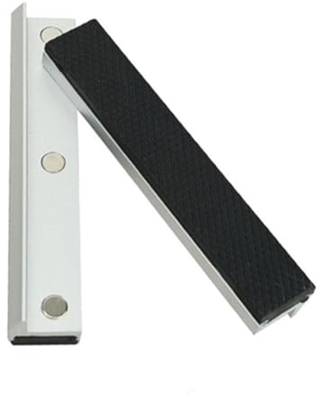 Violiica Lot de 2 mâchoires en caoutchouc souple pour étau, protection en alliage d'aluminium de 7,6 à 20,3 cm avec poignée antidérapante pour outils de travail des métaux