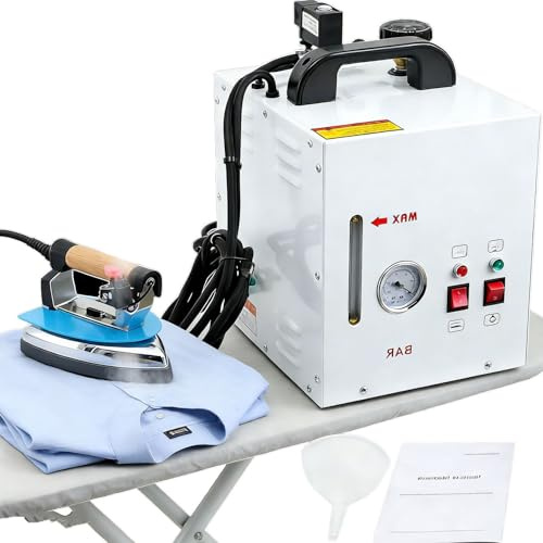 YANGYMM Generador de Vapor Industrial para Plancha, Caldera de Acero Inoxidable de 5 L, 1600 W, Plancha EléCtrica Profesional para Cortinas, Ideal para Tiendas de Ropa, TintoreríAs
