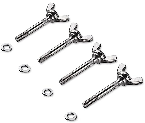 Reeatel Stelzen-Flügelschrauben-Set, Ersatzteile, Zubehör für Trockenbau, Malerei, Dekoration, 4 Packungen