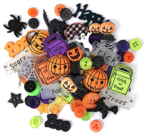 Buttons Galore and More Halloween Knöpfe, Vorteilspack, 50 Stück, 0.6