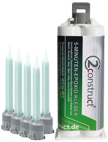 5 Minuten Epoxidharz ConPox-5, 50g, Kartusche mit 5 Mischdüsen