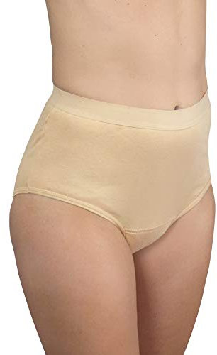 Hydas Slip di protezione lavabile per incontinenza con inserto di aspirazione integrato, misura 46/48, beige