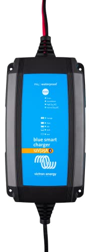Victron Energy Blue Smart Batterie Ladegerät 12-Volt 25 Ampere 230V - Autobatterie Ladegerät - Batterieerhaltungsgerät und Desulfator - IP65 Geschützt - Bluetooth - CEE 7/17