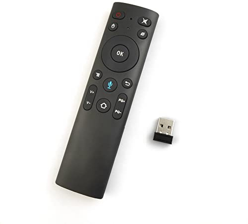 WOVELOT Q5 luftmus röstfjärrkontroll för Android TV Box IPTV trådlös röstfjärrkontroll 2,4G