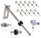 NuaSol Stockschraube mit Adapterblech M10 x200mm aus Edelstahl - 10er Pack - Material: Edelstahl (SUS304)