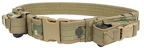 ACEXIER Équipement de Chasse Système Ceinture Tactique Taille Support Sécurité Militaire Combat Duty Utilitaire Ceinture avec Chargeur Pachets (CP)