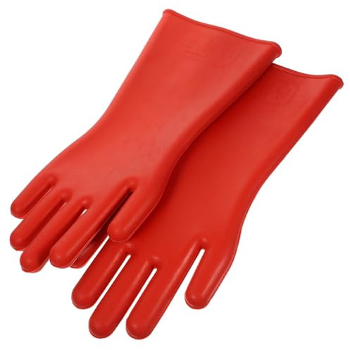 OATIPHO Hochspannungs Isolierhandschuhe Aus Gummi Elektrischer Schutzhandschuh Für Elektroarbeiten Flexible Arbeitshandschuhe Für Industrie Und Außendienst