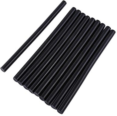 10 Stück Schwarze Heißklebestifte, 7 Mm/11 Mm Heißklebestifte für Elektrische Klebepistolen, DIY-Stick, Ideal für Elektrowerkzeug-Heizklebepistolen (11 * 200mm)