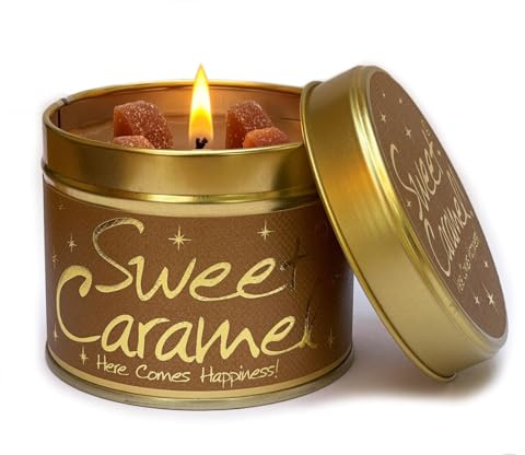 Lily Flame Candle in a Tin - Sweet Caramel