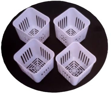 4-Pack Soft Cheese Mould for Home Cheese Making, Artisan Cheese Crafting