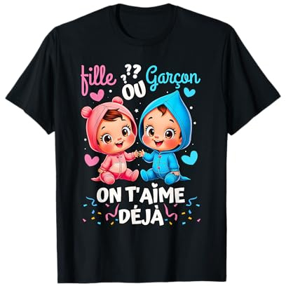 Fille Ou Garçon Parti Révélation du Sexe bébé Baby Shower T-Shirt