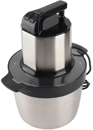 Licuadora Eléctrica con Procesador de Alimentos de Acero Inoxidable, 6L, 2000W, C con 2 Engranajes para Picar Verduras y Carne de Manera Eficiente