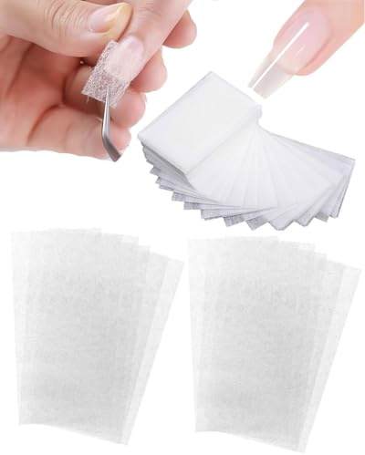 JUKOTA 50 Pezzi Fibra di Vetro per Unghie Ricostruzione Estensione Seta Fibra di Vetro Ricostruzione Estensione Gel Acrilico Delle Unghie in Seta Unghie Involucro Kit Nail Art Accessori