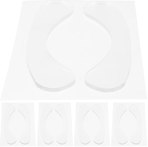 Angoily 5 Paar Feuchtigkeitsspendende Hydrogel Lippenmasken Zur Faltenreduzierung Reparierend und Peelend für Glatte Geschmeidige Lippen Lippenpflege für Trockene Rissige Lippen Anwendung