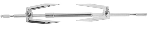 Artibetter Brochettes à Poulet Rôti en Acier Inoxydable Réglables et Démontables, Support de Cuisson pour Four et Barbecue, Accessoires la Cuisine Air Fryer, Ustensiles pour Grillades Maison